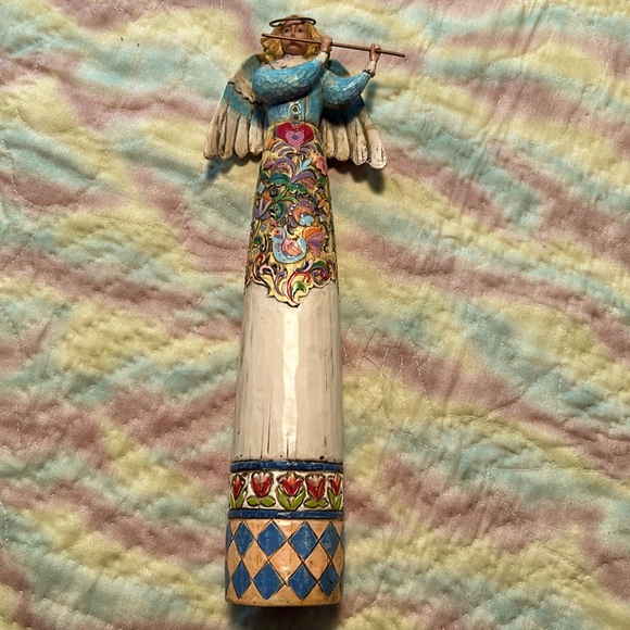 Enesco Jim Shore "Make A Joyful Noise" 2004 Heartwood Creek Angel w/ Flute - Picture 1 of 6